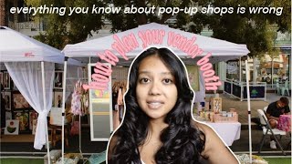 how to create the BEST vendor booth for a pop-up shop // how to pop-up ep. 1