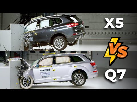 BMW X5 vs Audi Q7 – Which Luxury SUV Survives the Crash Test? 😱