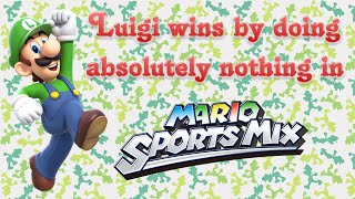 Mario Sports Mix - Luigi wins by doing absolutely nothing