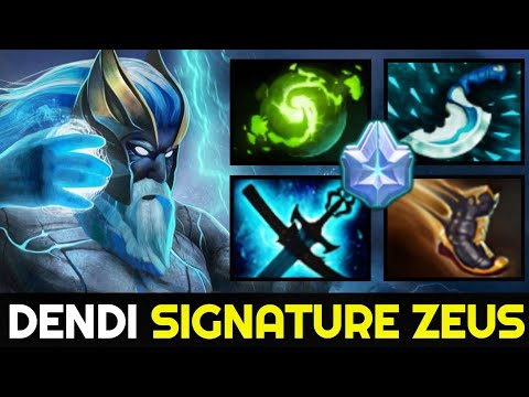 DENDI hard practicing his Signature Hero Zeus — Almost RAMPAGE 7.27 Dota 2