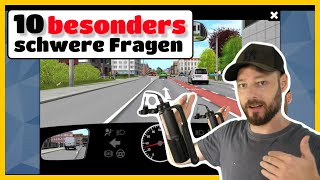 10 besonders schwere Führerschein fragen ￼
