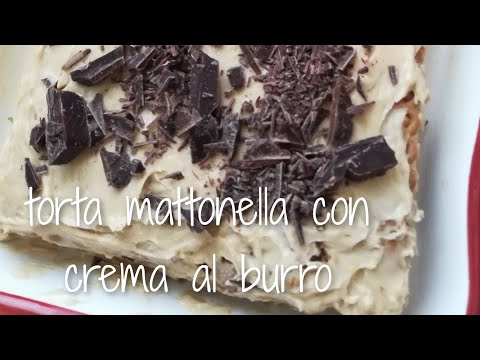 TORTA MATTONELLA  PETIT BEURRE CON ORO SAIWA CREMA AL BURRO E CAFFE' RICETTA 2222