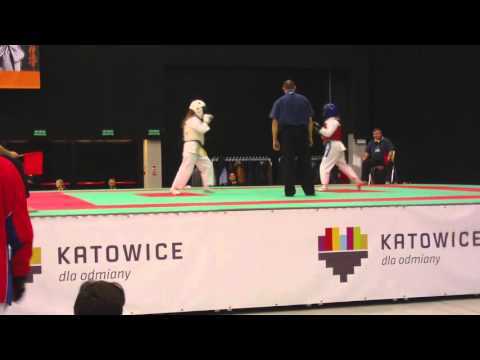 Puchar Europy Kyokushin Karate 2015-Oliwia Żak eliminacje