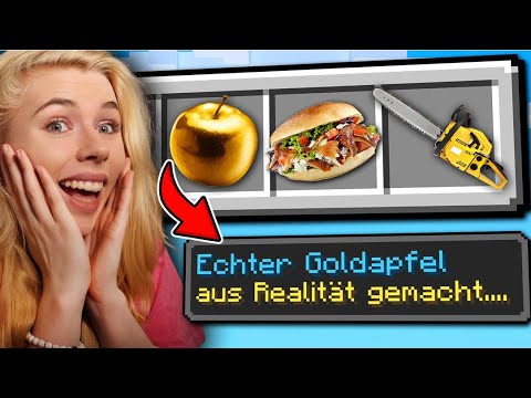 MINECRAFT, aber mit REALISTISCHEN ITEMS!