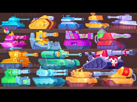 Tank Stars All 19 Tanks Gameplay All Tanks Max Level All Wins
