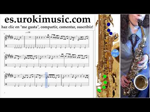 Tutorial de Saxofon (alto) Luis Fonsi, Stefflon Don - Calypso Clases Notas um-ih927