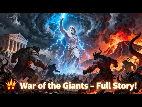 ⚔️ Full Greek Mythology: Gigantomachy – The War of the Giants ⚔️