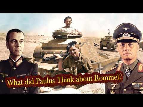 This was the Tense Meeting between Paulus and Rommel during his visit to Africa in mid 1941