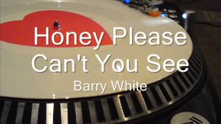 Honey Please Can&#39;t You See Barry White