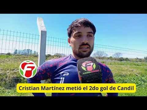 CRISTIAN MARTÍNEZ SEÑALÓ UN GOL DE TIRO LIBRE EN CANDIL 