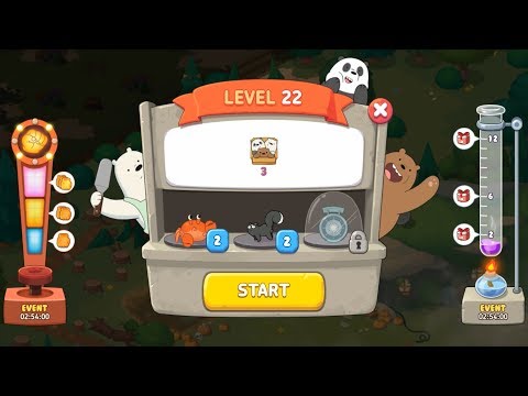 We Bare Bears Match3 Repairs Level 22 HD 1080p