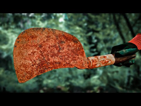 Super Rusty Survival Knife Restoration