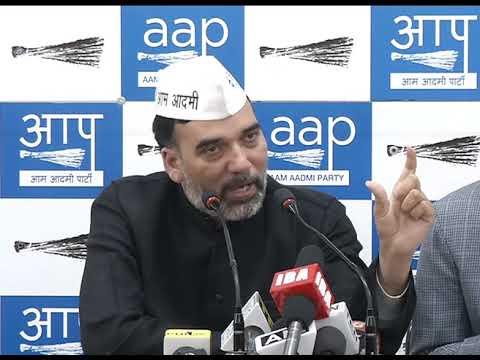 Aap Delhi Convenor Gopal Rai Briefs Media on Sealing Issue