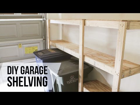 DIY Garage Shelves // How-to