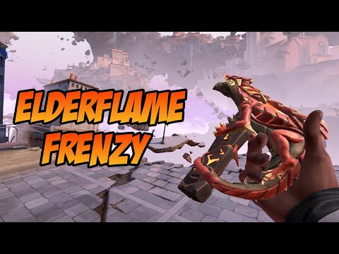 ELDERFLAME FRENZY SKIN GAMEPLAY LEVEL 5 - VALORANT