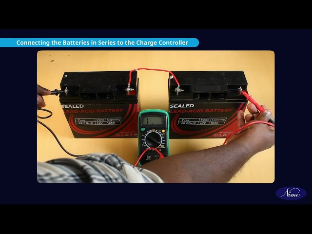 Wire a solar controller to a battery storage station Part 2 