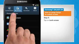 How to Setup Swipe to Unlock Screen on Samsung® GALAXY S4
