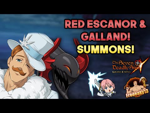 Red Escanor SUMMONS! WE PULL UNTIL WE GET HIM! | Seven Deadly Sins Grand Cross
