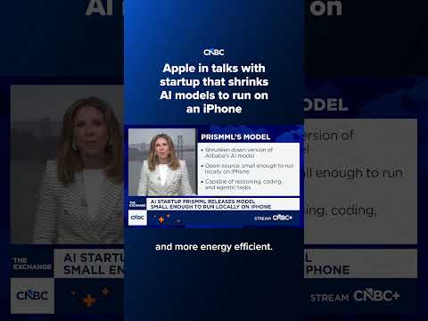 Apple in talks with startup that shrinks AI models to run on an iPhone