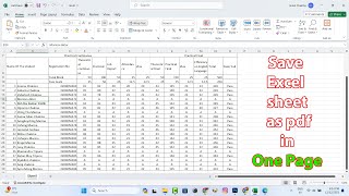 How to save excel sheet as pdf without cutting off