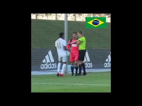 Rodrygo goal celebration and red card in 50 seconds