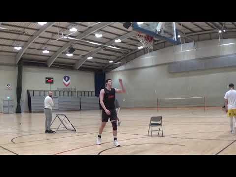 Ethan Damerum (6'10 Forward), Greg Durand (6'5 Wing), Pierce Maslen (6'1 Guard) skills workout