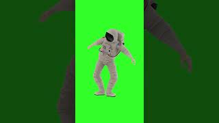 astronaut dance green screen Short #chromakey #astronaut #dance