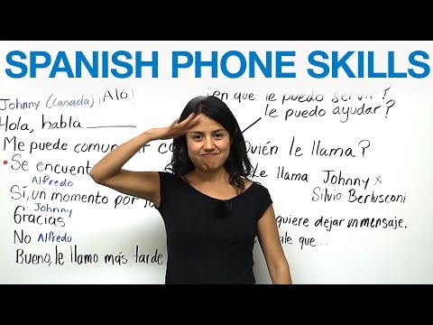 Phone conversations in Spanish Video