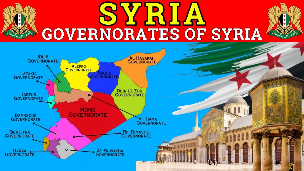Syria Map Explained 🇸🇾 | 14 Governorates of Syria