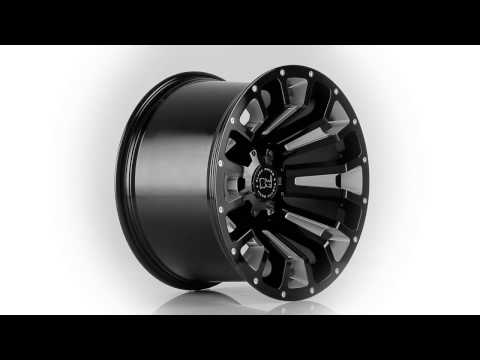 Black Rhino Truck Wheels- the Pinatubo in Gloss Black W Milled Spokes