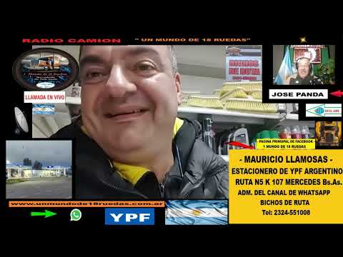 MAURICIO LLAMOSAS  ESTACIONERO DE  YPF ARGENTINO RUTA N5 KILIMETRO 107 MERCEDES BUENOS AIRES