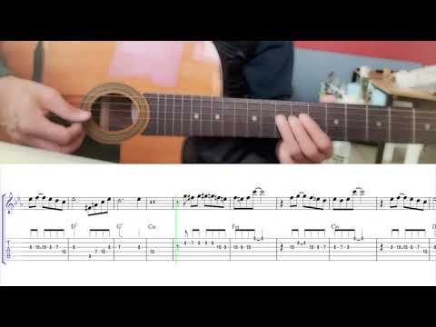 Songe D'automne Theme (C- key, 4/4) | Gypsy Jazz Guitar Tabs