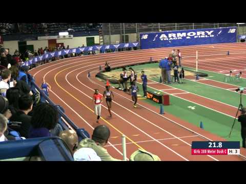 Girls 200m Prelim Heat 3 - New Balance Nationals Indoor 2014