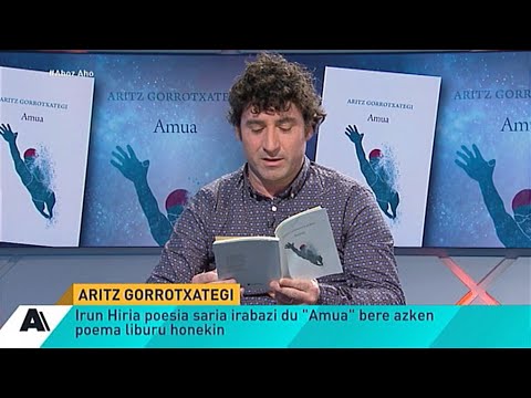Aritz Gorrotxategi, 'Amua' lanaz: ‘Beste liburuetan ez naiz hainbeste biluztu’