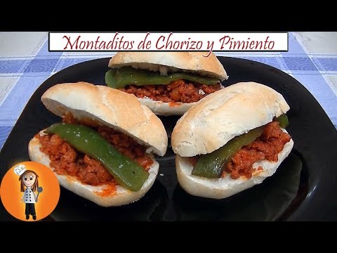 Montaditos de Chorizo y Pimiento | Receta de Cocina en Familia