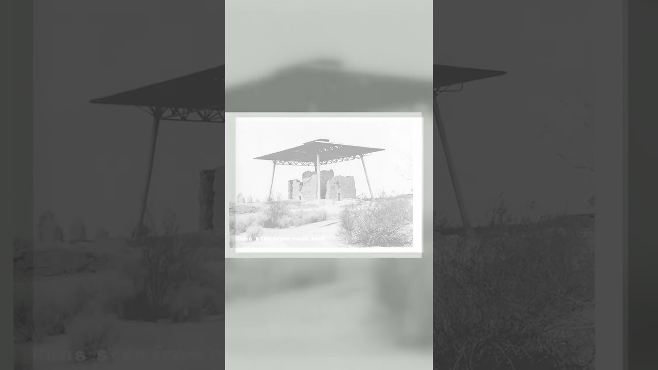 Casa Grande Ruins, Black and White Photograph, 1950s Video
