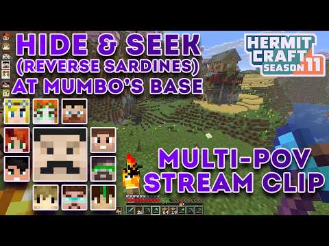 HIDE & SEEK in Mumbo's Base, but He has NO IDEA | Multi-POV | Hermitcraft Season 11