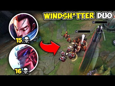 WE RAN THE WINDSH**TERS IN THE BOT LANE AND DIED 31 TIMES - League of Legends