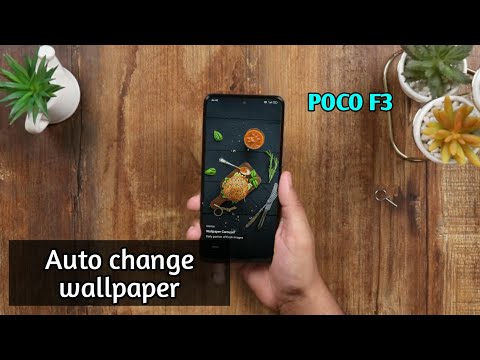 How to set mi glance auto changing wallpaper in poco f3 redmi k40 Pro
