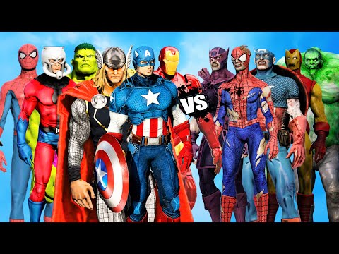 The AVENGER VS The AVENGERS ZOMBIE - Epic Battle
