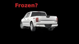 2016 Ford F150 tailgate latch frozen