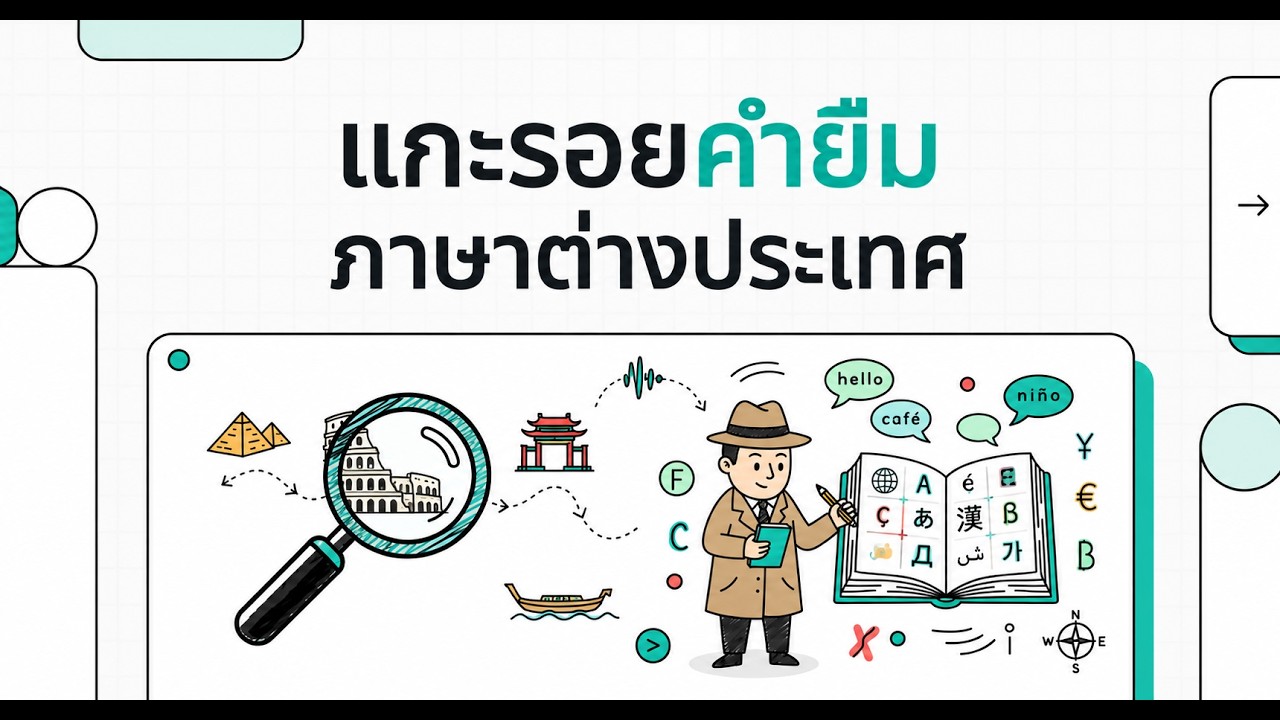 แกะรอยคำยืมภาษาต่างประเทศ