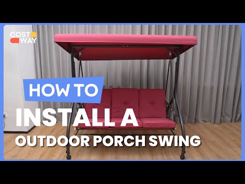 How to Install the 3 Seat Outdoor Porch Swing — video thumbnail
