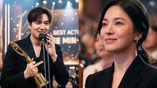 Download lagu Song Hye-kyo Watches Proudly as her husband Lee Min-ho Wins Big on Stage mp3 Download lagu Song Hye-kyo Watches Proudly as her husband Lee Min-ho Wins Big on Stage mp3