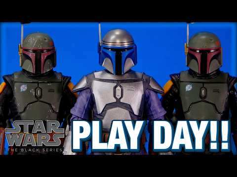 Star Wars Black Series Boba Fett and Jango Fett Hasbro Disney Action Figure Review And Customizing!