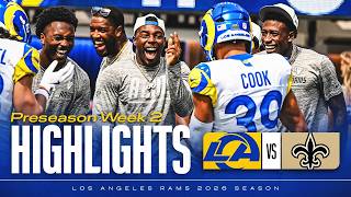 Rams Top Plays In Preseason Win vs. Saints: 100-Yard Pick-6, Stetson Bennett's 2 TDs + More