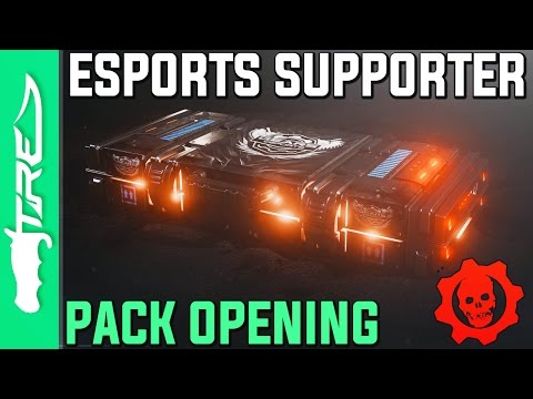 BLACK STEEL SKINS! - Gears of War 4 Gear Packs Opening - 5 ESPORTS SUPPORTER 1 PACKS (Pack Opening)