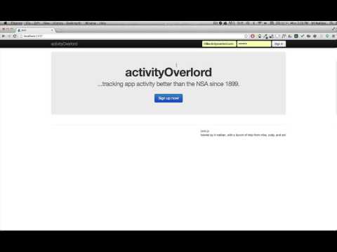 activityOverlord -  An overview of the project