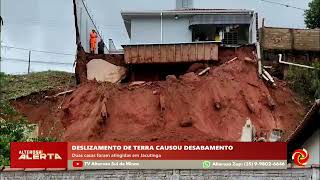 Famílias seguem desabrigadas após deslizamento em Jacutinga