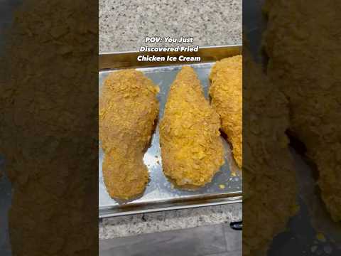 ried Chicken Ice Cream Dessert Hack!Looks like fried chicken. Tastes like dessert heaven #food